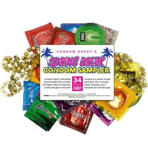 Condom Depot's Spring Break Condom Sampler from Condom Depot | Buy condoms online