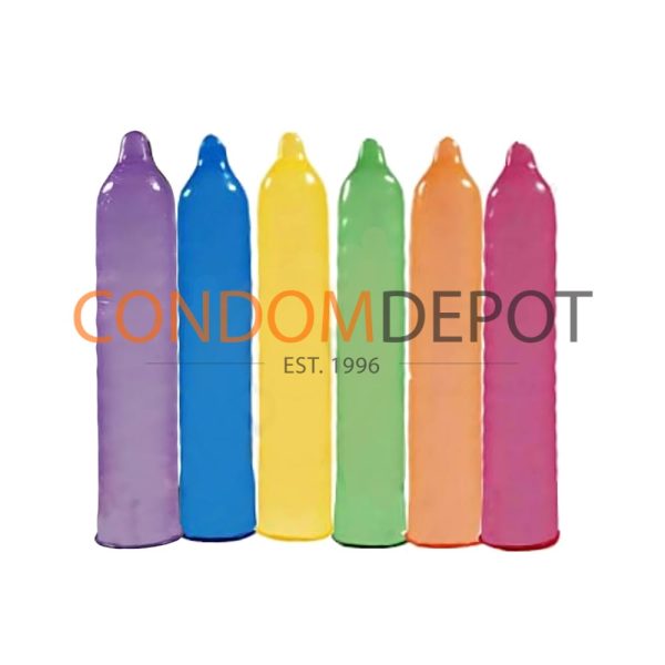 Trustex Assorted Colors Non-Lubricated Condoms Shape | Condom Depot