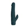 Black Velvet Vibrator with Clit Stim | Condom Depot