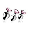 Booty Sparks Pink Heart Gem Anal Plug Set | Condom Depot