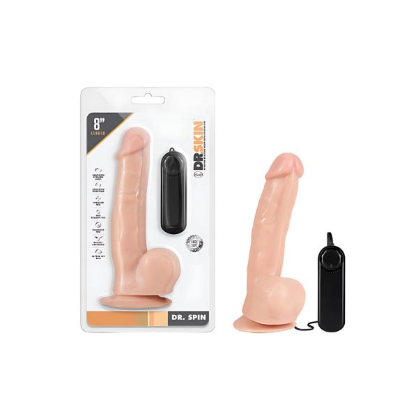 Dr Skin Dr Spin Gyrating Realistic Dildo | Condom Depot