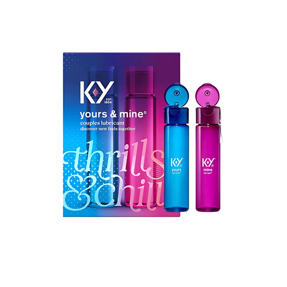 Buy Warming and Cooling lubricants online from Condom Depot Buy KY Yours Mine Couples Lubricant | Condom Depot