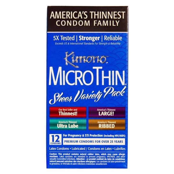 Kimono Microthin Sheer Variety Pack 2 Box | Condom Depot