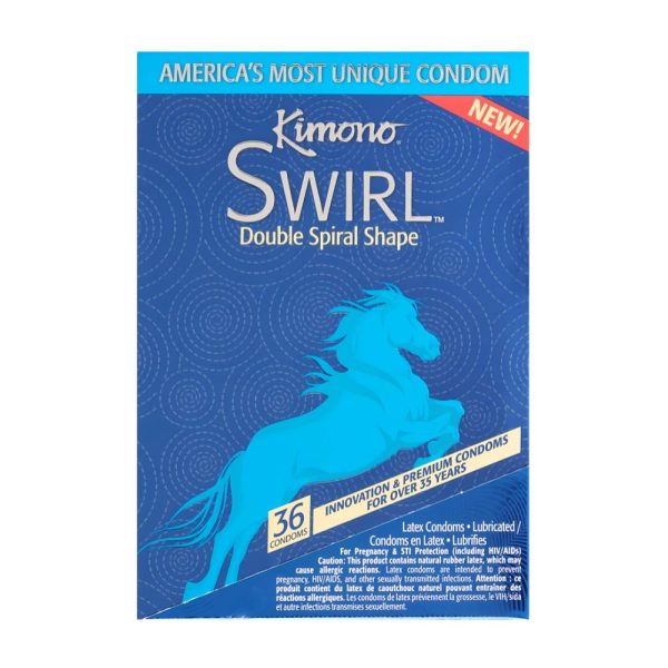 Kimono Swirl Condom 36 box | Condom Depot
