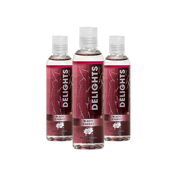 WET Delights Black Cherry Flavored Warming Lubricant | Condom Depot