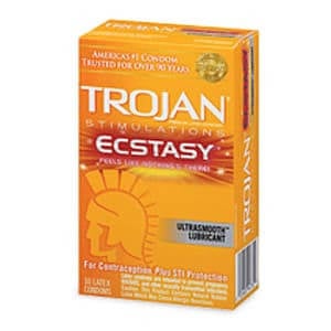 Trojan Stimulations Ribbed Ecstasy | Which condoms don't have reservoir tips? | Condom Depot Learning Center