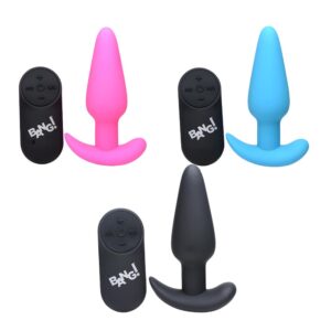 Bang! 21x Silicone Vibrating Butt Plug + Remote