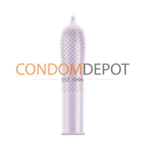 Trojan Bareskin Studded Condom Shape | Condom Depot